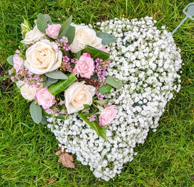 Gypsophila based heart