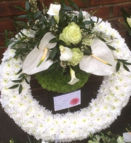 White based wreath
